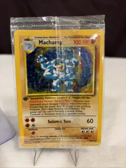 Pokemon Card Machamp 008/102 Deck Exclusives Holo 1st Edition Sealed Base Set - Image 2