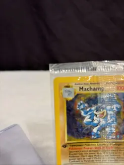 Pokemon Card Machamp 008/102 Deck Exclusives Holo 1st Edition Sealed Base Set - Image 3