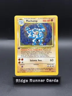Machamp 1st Edition 008/102 Deck Exclusives Holo Pokemon Card Rare - Image 1