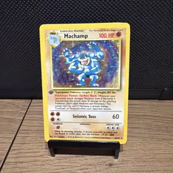 Machamp 1st Edition 008/102 Deck Exclusives Holo Pokemon Card Rare - Image 1