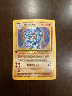 Machamp 1st Edition 008/102 Deck Exclusives Holo Pokemon Card Rare - Image 1