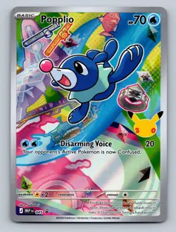 Popplio 045 Holo Promo ME: Mega Evolution Promo Pokemon TCG Card NM - Image 1