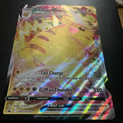 Pokemon Pikachu TCG VMAX SWSH286 Black Star Promo Card Jumbo Holo NM Condition - Image 1