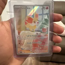 Fennekin 080 Promo Holo Pokemon TCG English 70 HP Basic Pokemon Center - Image 1