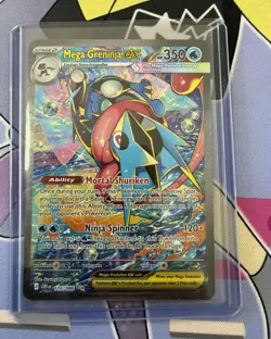 Pokemon TCG Mega Greninja EX 116/086 Secret Rare Full Art Holo HP 35 - Image 1
