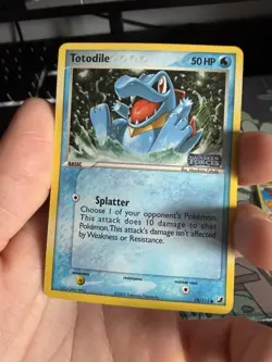 Pokemon TCG Totodile EX Unseen Forces 78/115 Reverse Holo Stamp - Image 1