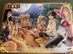 Goddess Story Gold METAL Card - Serial Number #/200! Anime Girl Hinata Group - Image 1