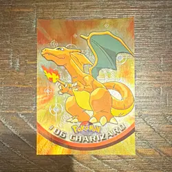 Topps Charizard Foil TV Animation Edition Pokemon Topps Series 1 EN 1999 #06 - Image 1