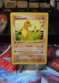 NM Charmander 46/102 *1ST EDITION* Shadowless Base Set near mint Vintage (1999) - Image 1