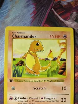 NM Charmander 46/102 *1ST EDITION* Shadowless Base Set near mint Vintage (1999) - Image 3