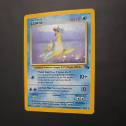 Pokemon TCG Lapras Fossil Holo Card 10/62 Series Rare Vintage 1999 - Image 2