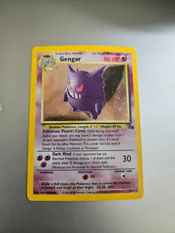Gengar 5/62 Holo Fossil Holo Rare Unlimited 1999 Vintage Pokemon TCG - Image 1