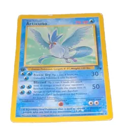 Pokemon TCG Articuno 17/62 Fossil Regular Rare Unlimited 70 HP English 1999 - Image 1