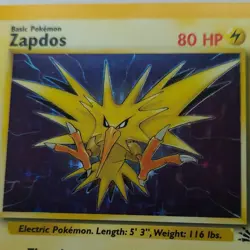The Pokemon Company Pokemon TCG Zapdos 15/62 Fossil Holo Rare Unlimited EN 1999 - Image 4