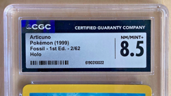 Pokemon Fossil 1st Edition Articuno Holo 2/62 CGC Graded 8.5 - Image 3
