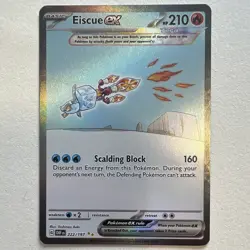 Pokemon TCG Eiscue ex 222/197 Obsidian Flames Rare Full Art Holo English 2023 - Image 1