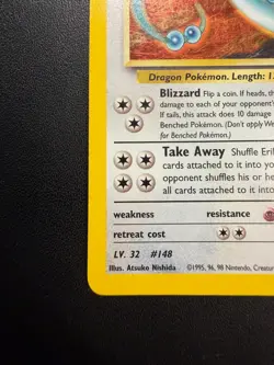 Pokemon TCG Erika's Dragonair Gym Heroes 4/132 Holo Unlimited Rare LP/MP - Image 5