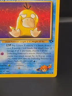 Pokemon Misty's Psyduck 90/132 Gym Heroes Unlimited LP Vintage WOTC Card - Image 5
