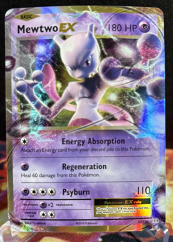 Pokemon TCG Mewtwo EX 52/108 XY Evolutions Ultra Rare Holo Foil NM - Image 1