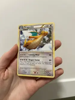 Dragonite 18/102 NM / LP Non Holo Rare HGSS Triumphant 2010 Pokemon TCG Card - Image 1