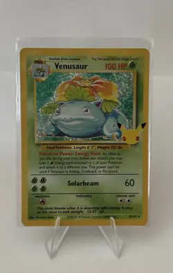 POKEMON TCG VENUSAUR CELEBRATIONS: CLASSIC COLLECTION 15/102 HOLO NM - Image 1