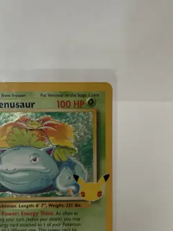 POKEMON TCG VENUSAUR CELEBRATIONS: CLASSIC COLLECTION 15/102 HOLO NM - Image 3