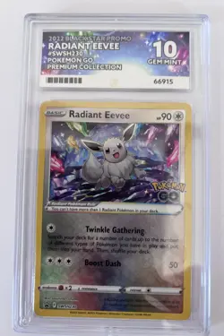 Pokemon TCG Card Radiant Eevee SWSH230 Sword & Shield Pokemon Go Promo - ACE 10 - Image 3