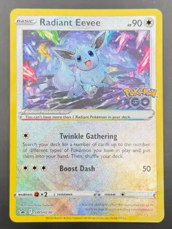 Pokemon GO Black Star Promo Radiant Eevee SWSH230 - NM - Image 1