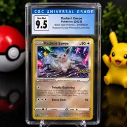 CGC 9.5 Radiant Eevee SWSH230 Black Star Promo Pokemon GO Gem Mint - Image 1