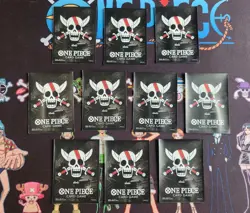 ONE PIECE TCG Official Card Sleeves Shanks Jolly Roger Limited PACK OF 10 UNUSED - Image 1