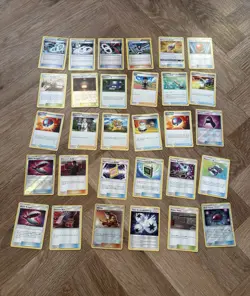 Pokemon trainer bundle 60+ cards Vintage / Modern Reverse Holo Base Set Sun Moon - Image 3
