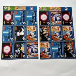 POKEMON MASTER TRAINER BURGER KING SET 1-20 UNCUT TRADING CARD SHEETS 1999 B - Image 2