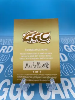 【Gold Card】GGC Studio Pokemon Jessie Hand Drawn Custom Art Sketch Card 1/1 AUTO - Image 3