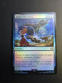 MTG Final Fantasy Relm's Sketching FOIL Card 0067 NM - Image 1