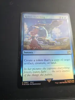 MTG Final Fantasy Relm's Sketching FOIL Card 0067 NM - Image 2