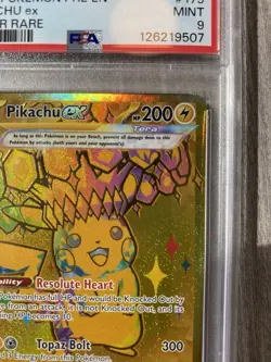 Pokemon TCG Pikachu EX Hyper Rare Card 179/131 Prismatic Evolutions,PSA 9 - Image 4