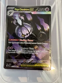 Mega Chandelure EX 115/084 Phantom Forces Ultra Rare Holo Pokemon TCG. No damage - Image 1