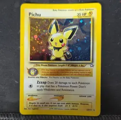 Nintendo Pokemon TCG Pichu 12/111 Neo Genesis Holo Rare 30 HP 2000 Unlimited - Image 1