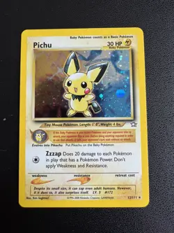 Pokemon TCG Trading Card Pichu 12/111 - Neo Genesis Holo Rare - LP - Image 1