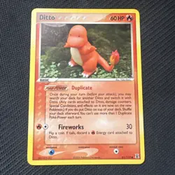 Pokemon TCG Ditto Delta Species 61/113 Non Holo LP Charmander - Image 1