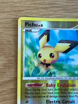 Pichu Reverse Holo 45/100 - Stormfront Pokemon TCG English MP - Image 2
