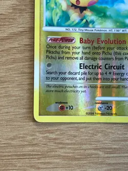Pichu Reverse Holo 45/100 - Stormfront Pokemon TCG English MP - Image 4