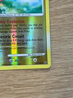 Pichu Reverse Holo 45/100 - Stormfront Pokemon TCG English MP - Image 5