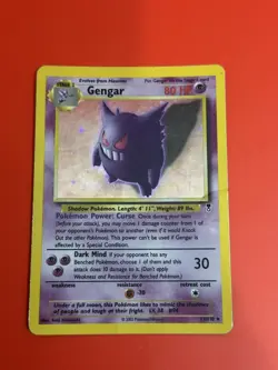 Gengar 11/110 Pokemon Legendary Collection Holo Rare Card 2002 HP WOTC - Image 1