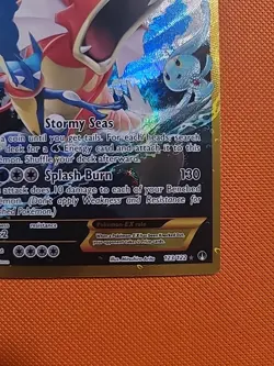 Pokemon Gyarados EX TCG Card Full Art Holo, Secret Rare, XY Breakpoint 123/122 - Image 4