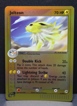 2003 Rare Pokemon Card Jolteon 6/100 EX Sandstorm Reverse Holo - Image 1