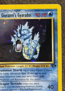Pokemon Giovanni's Gyarados Gym Challenge Holo Rare Unlimited 5/132 - Image 2