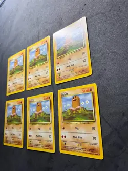 Lot of 6 Vintage Pokemon Diglett 47/102 Base Set WOTC 1999 Common LP/MP - Image 4