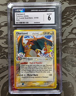 Pokemon TCG 2006 Crystal Guardians Charizard Delta Species Holo Rare 4/100 CGC 6 - Image 1
