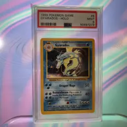 Pokemon Gyarados 6/102 Base Set Unlimited PSA 9 1999 WOTC Holo Rare Mint - Image 1